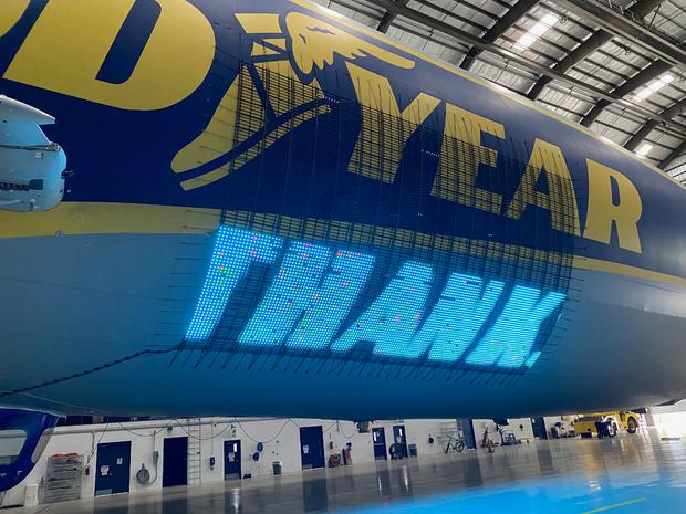 Goodyear Blimp LED Screen - Thank You Message 