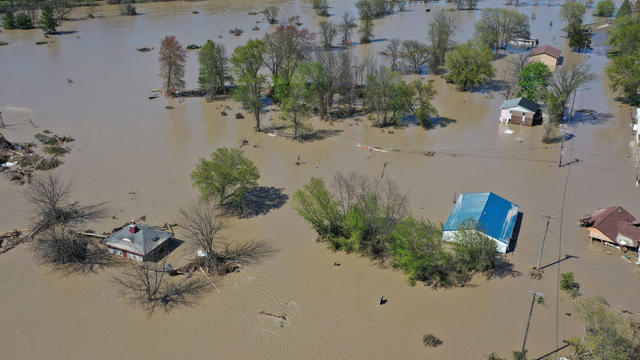 Two Dams Burst Flooding Town Of Midland, Michigan 