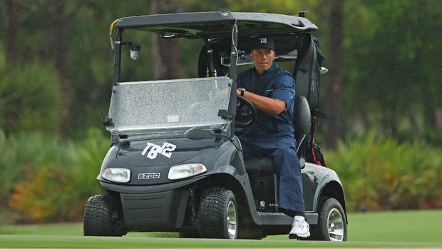 Tom Brady's golf cart 
