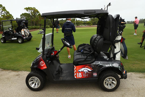 Peyton Manning's golf cart 