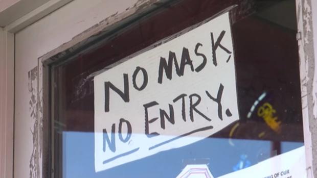 no mask no entry sign 