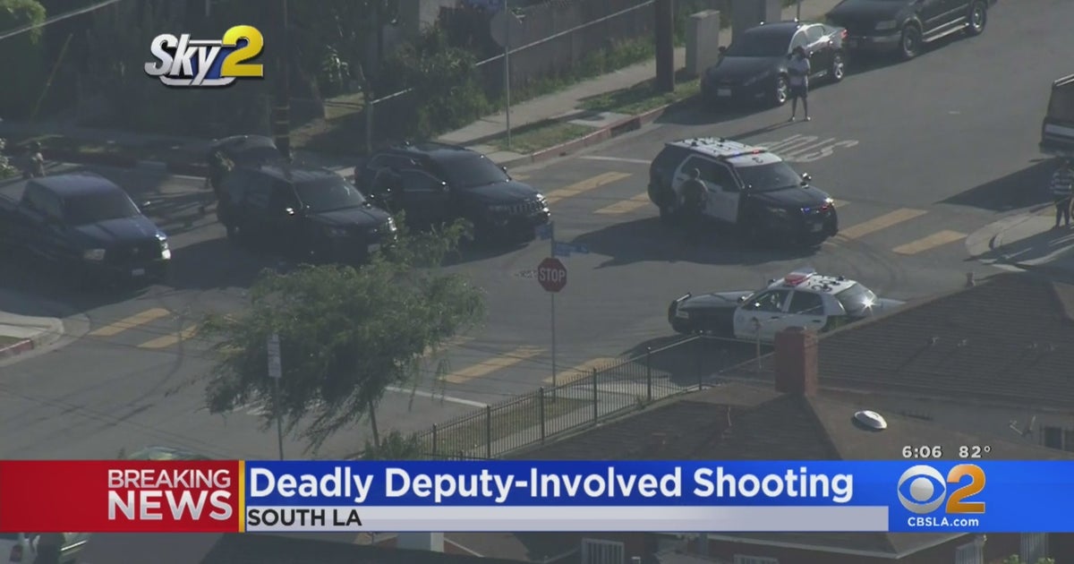 1 Dead In South LA Deputy Involved Shooting - CBS Los Angeles