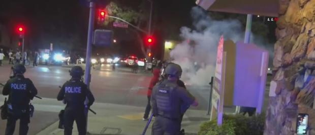 9 Arrested In Violent Fontana Police Protests 