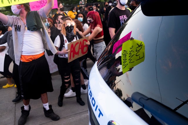 Protests Continue Around Detroit After Police Officer Allegedly Punched Woman 
