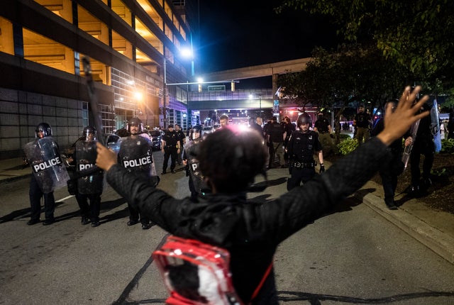 Protests Continue Around Detroit After Police Officer Allegedly Punched Woman 