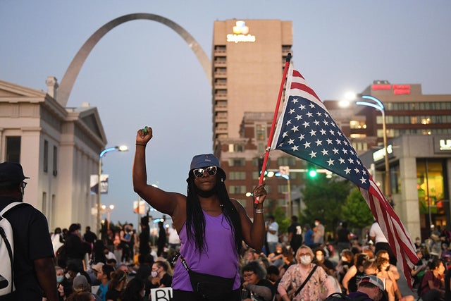 Demonstrations Over Death Of George Floyd, Killed In Police Custody In Minneapolis, Erupt In St. Louis