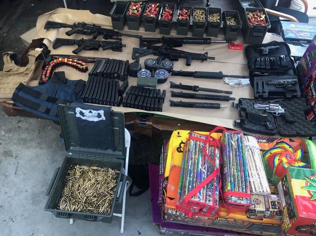 Cache Of Weapons, Ammo Found At Home Of Santa Ana Man Who Threatened Protesters 
