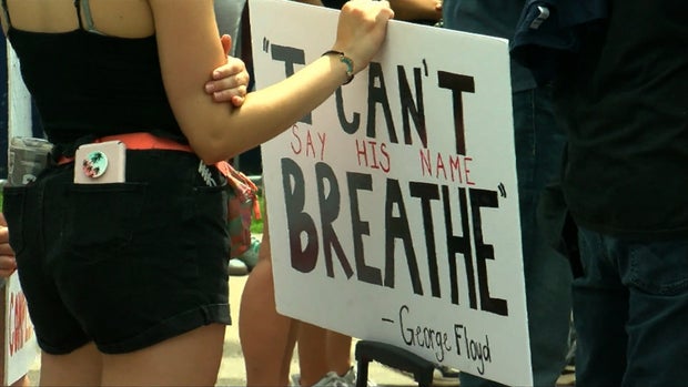 Outside George Floyd Memorial Service 0 