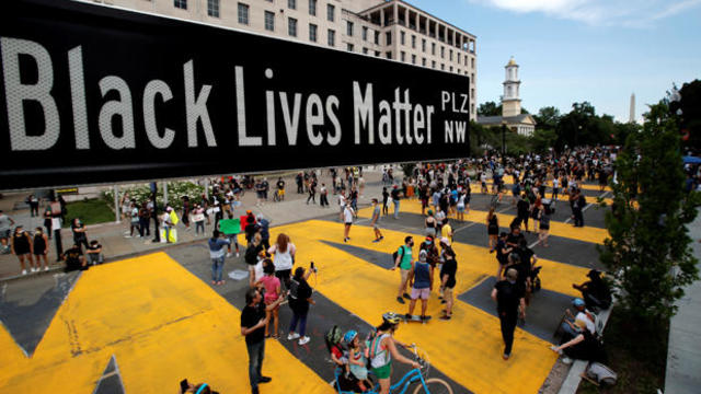 Protest against the death in Minneapolis police custody of George Floyd, in Washington 