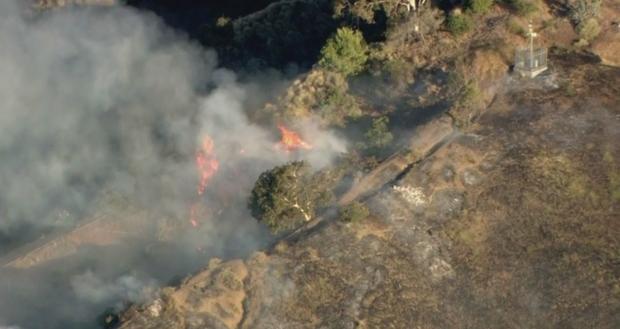 Small Brush Fire Erupts Near Hollywood Bowl 