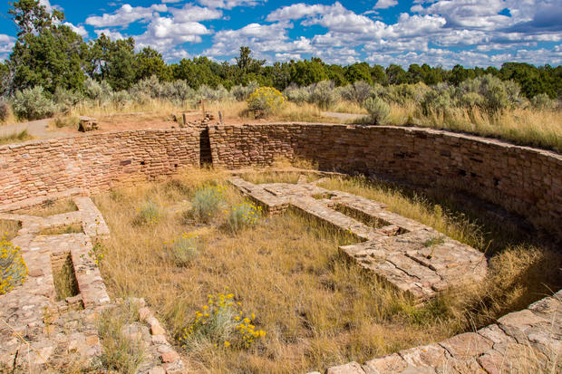 Canyons of the Ancients - Lowry Pueblo - Large Kiva Angle View 