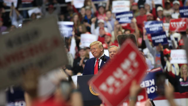 Donald Trump Holds Pre-Super Tuesday Campaign Rally In Charlotte, NC 