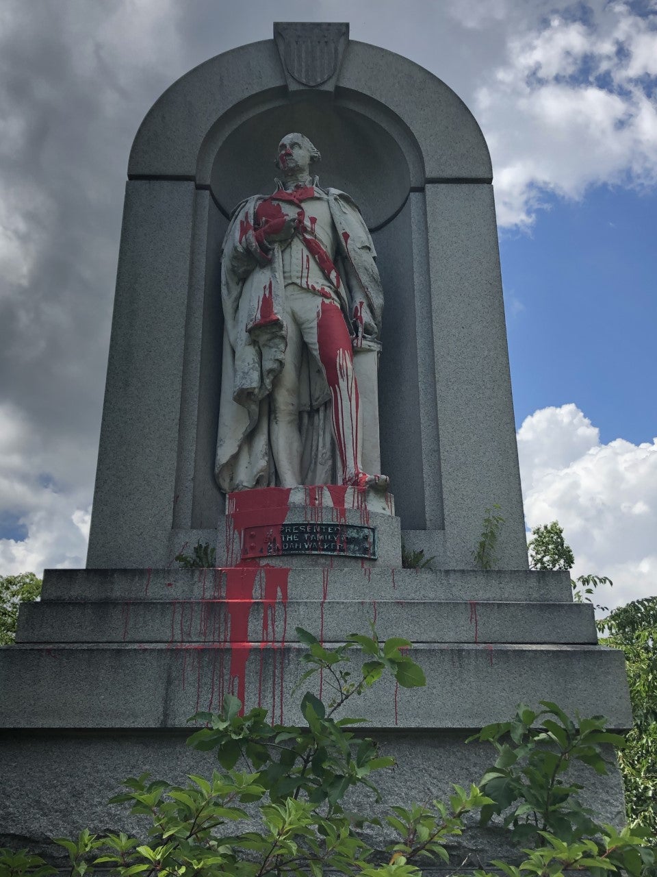 Washington Statue Vandalized In Druid Hill Park CBS Baltimore