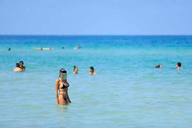 Miami-Dade Beaches Reopen After Being Closed For Coronavirus Pandemic 
