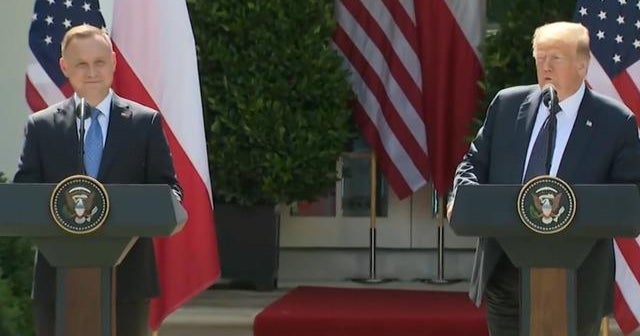 President Trump hosts Polish leader at the White House - CBS News