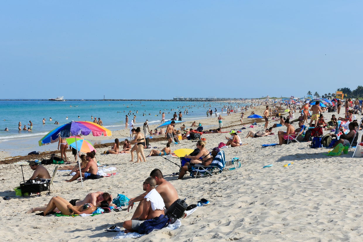 Miami-Dade Beaches Reopen After Being Closed For Coronavirus Pandemic 