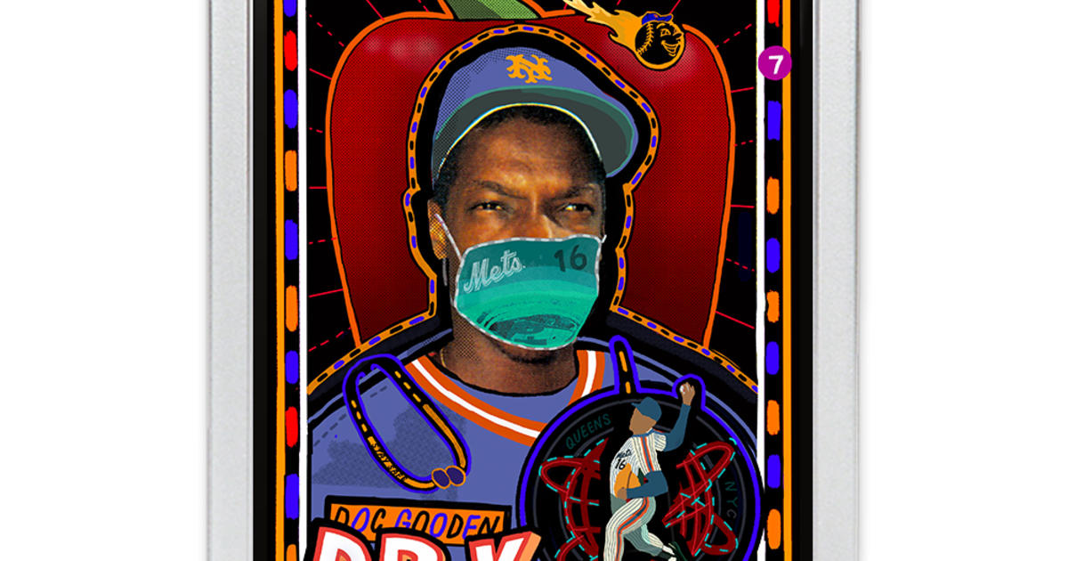 Local Artist Re-Designs 1985 Dwight Gooden Baseball Card To Remind