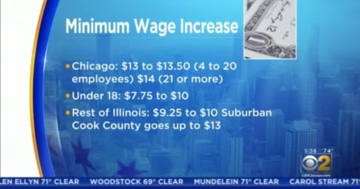 Illinois, Chicago Minimum Wage Hikes In Effect Wednesday CBS Chicago
