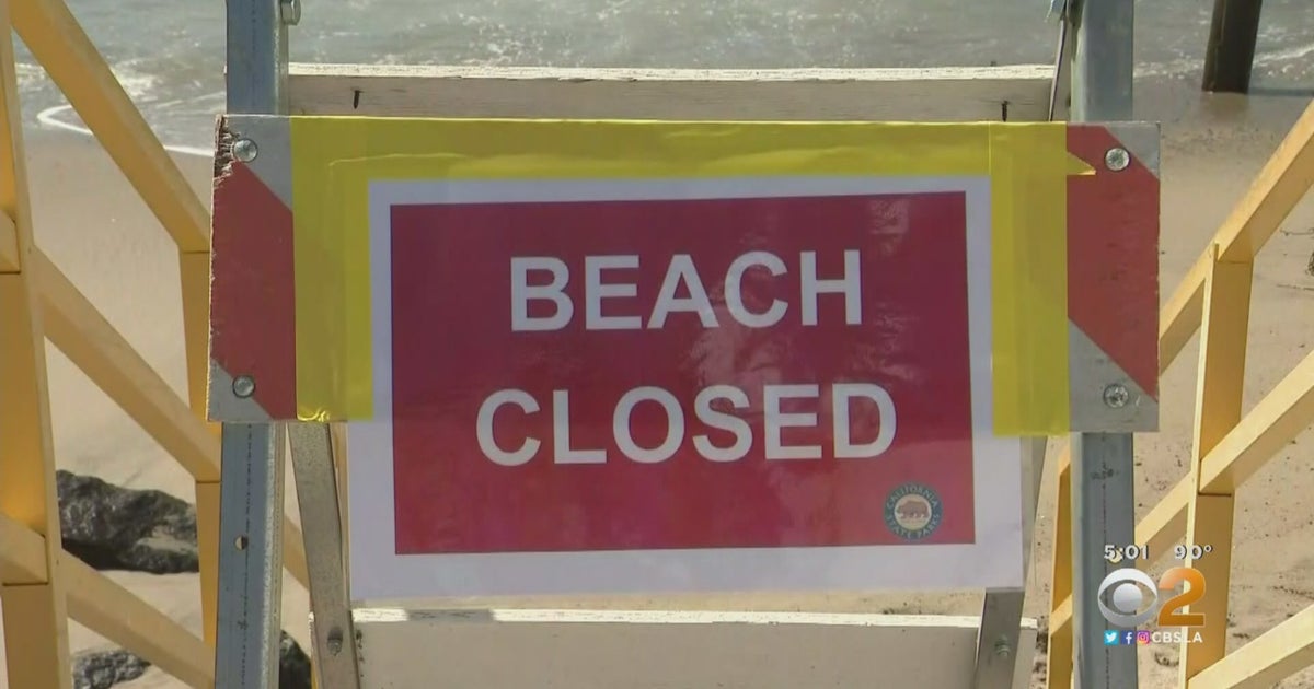 Ocean Water Closed In Long Beach Due To Sewage Spill - CBS Los Angeles