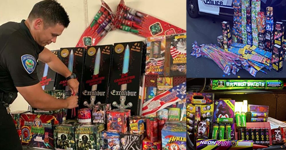 28 Tons Of Illegal Fireworks Seized By San Bernardino Police, County