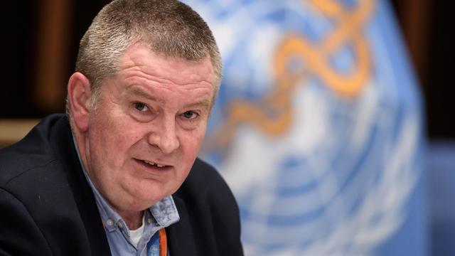 WHO Health Emergencies Programme head Michael Ryan attends a news conference in Geneva 