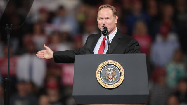 President Trump Holds Rally In Topeka, Kansas 