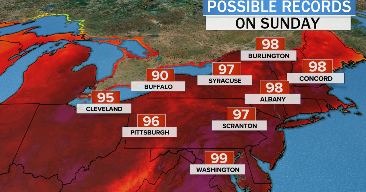 Summer heat wave will bring scorching temperatures to the eastern U.S. -  CBS News