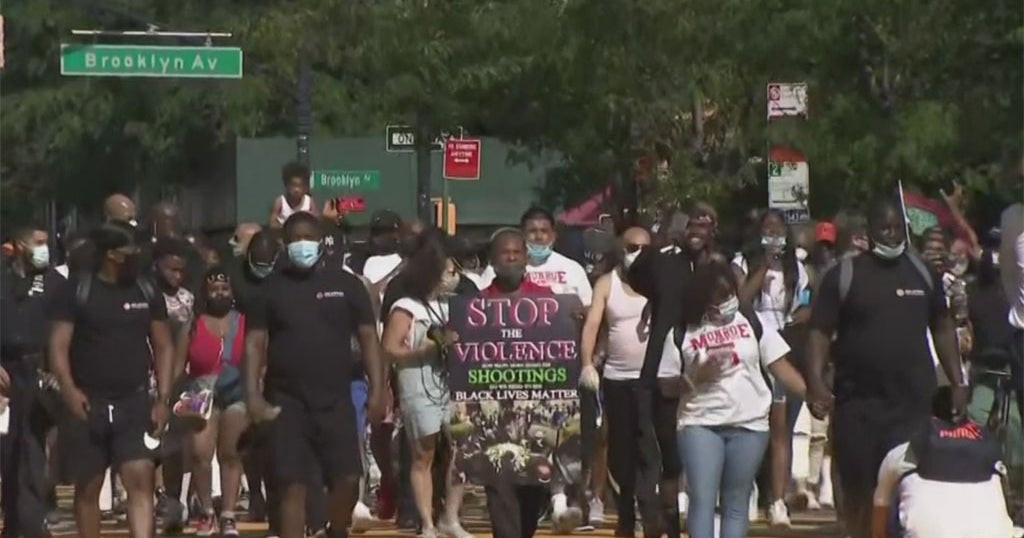Protesters March Through Brooklyn To Call For End To Gun Violence - CBS ...