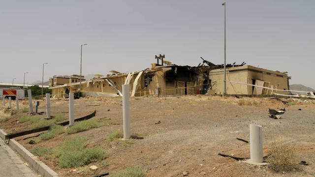 FILE PHOTO: A view of a damaged building after a fire broke out at Iran's Natanz Nuclear Facility, in Isfahan 