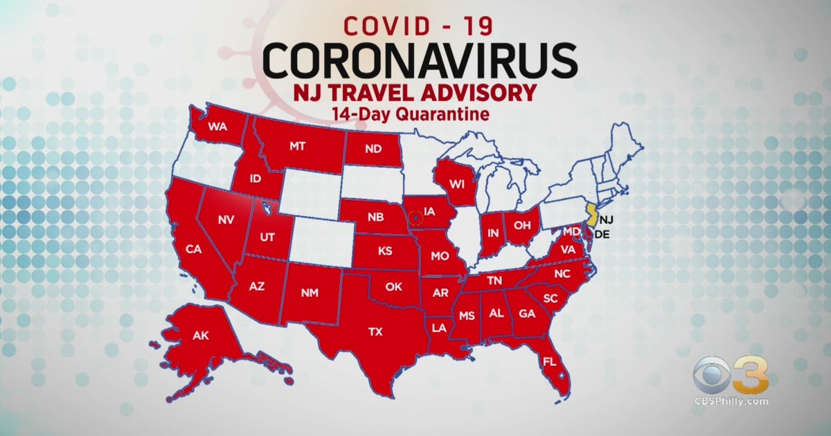 New Jersey Adds 10 States, Including Delaware To Travelers' Self