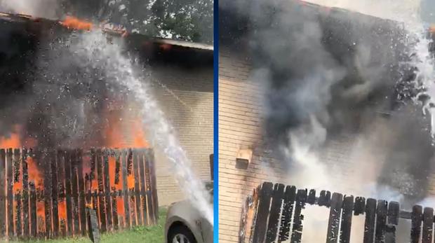East Town Apartments fire in Dallas 