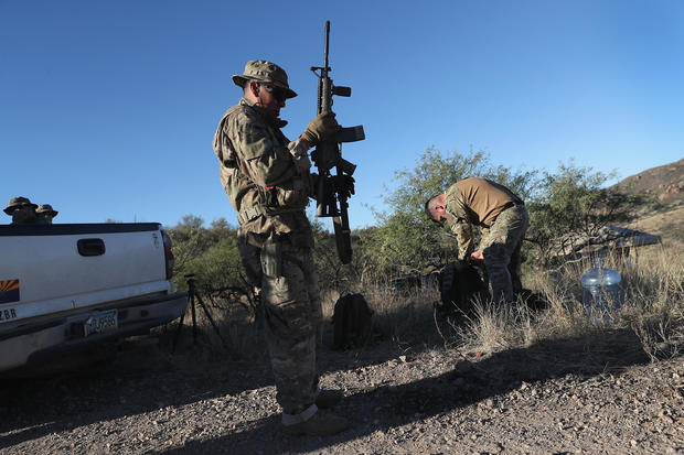 American Civilian Paramilitaries Patrol U.S.-Mexican Border 