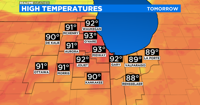 Chicago Weather: Dangerous Heat Sunday, Followed By Possible Storms ...