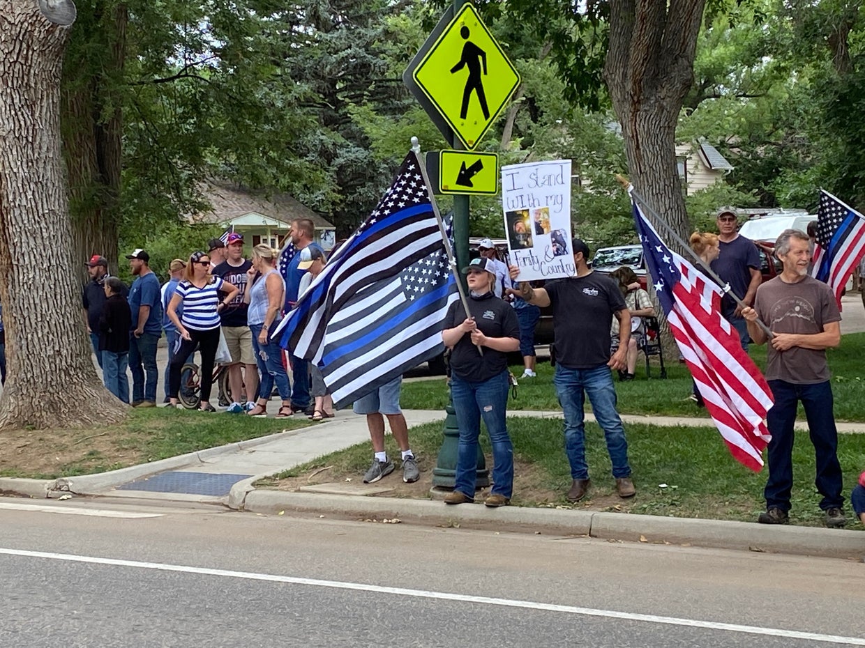 Counter-Protesters Scuffle With Demonstrators At 'Back The Blue' Rally ...