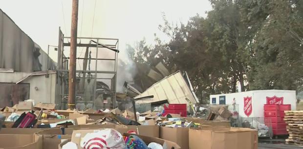 Fire Erupts At Salvation Army Facility In Perris 