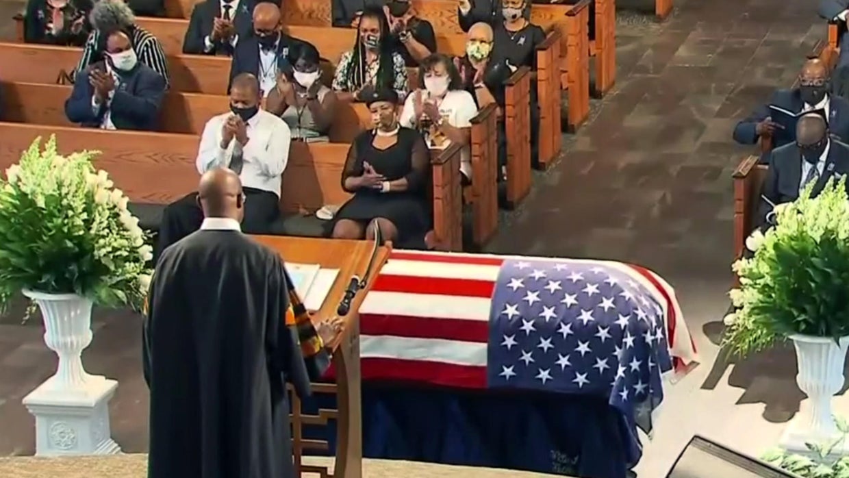 Congressman John Lewis remembered at funeral service