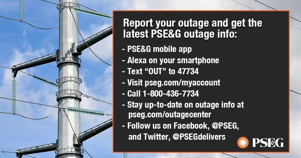 PSE amp G Releases Plans For When Hurricane - PSEG Outage Info Graphic