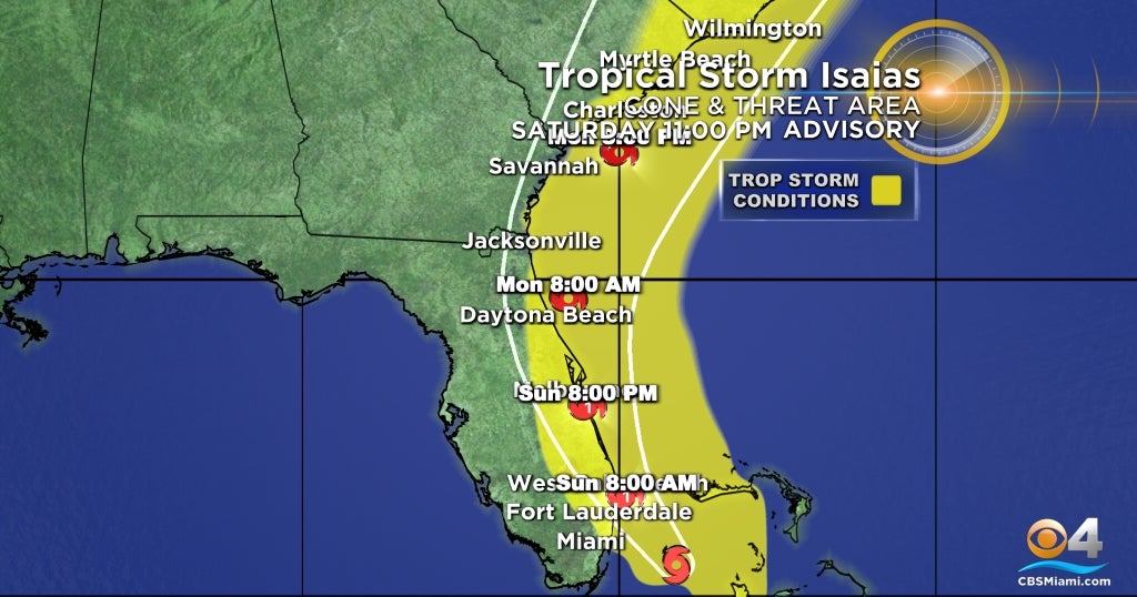 Tracking Isaias: Storm Forecast To Restrengthen Into Hurricane As It ...