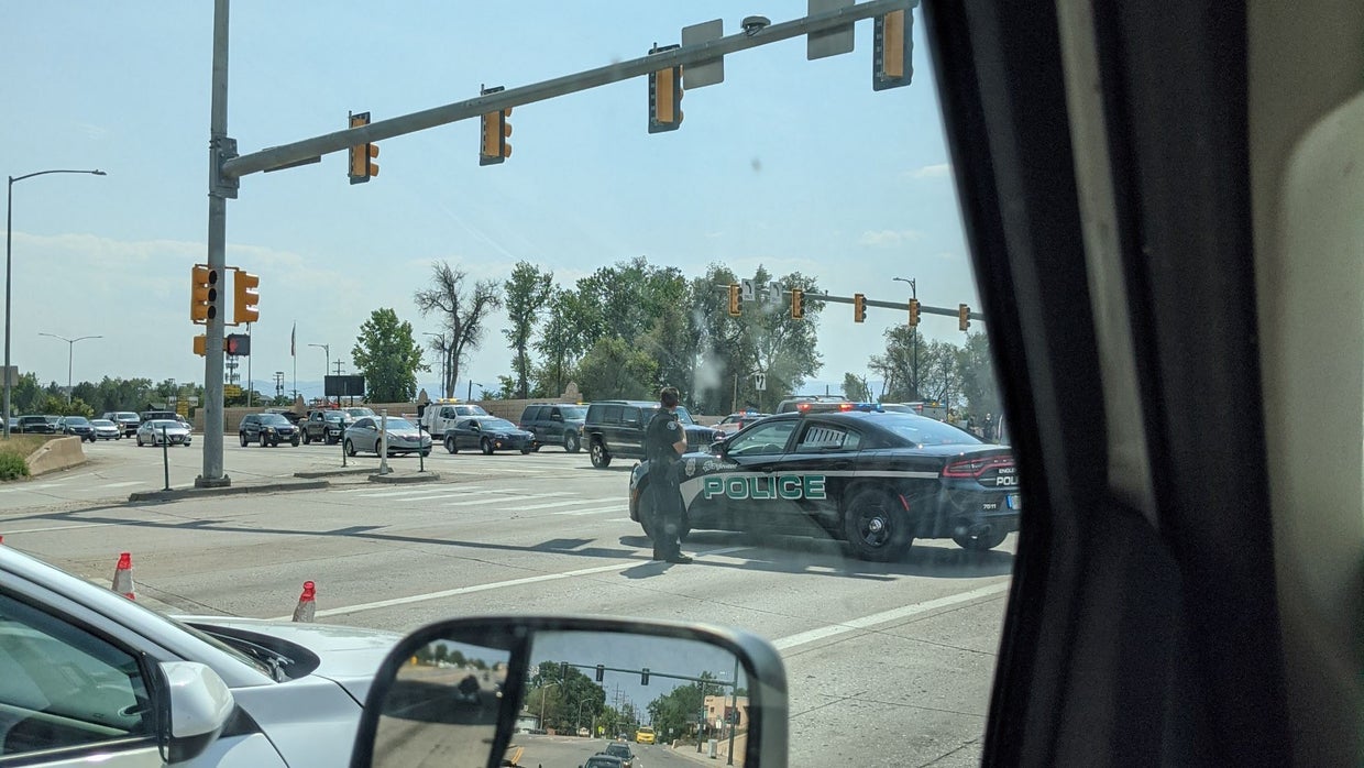 SB Lanes Of Santa Fe Drive At Evans Closed Due To Crash, Fuel Spill