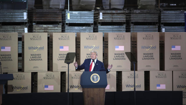 President Trump Speaks At Whirpool Factory In Ohio 