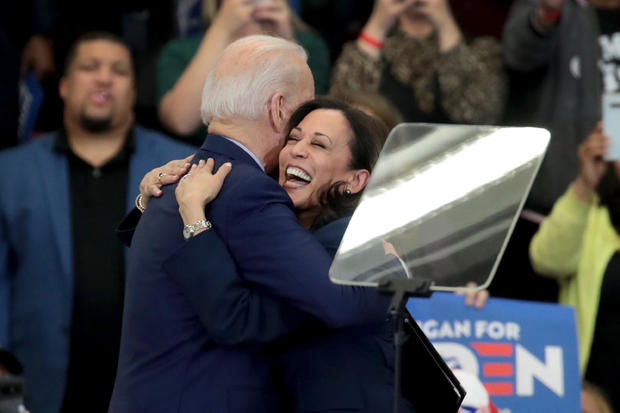 Sens. Kamala Harris And Cory Booker Join Candidate Joe Biden At Michigan Campaign Rally On Eve Of Primary 