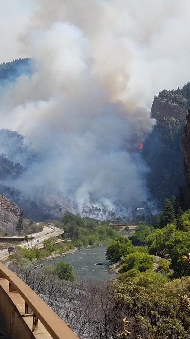 grizzly creek fire i-70 
