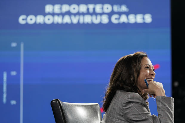 Presidential Candidate Joe Biden And Running Mate Kamala Harris Get Briefed On Coronavirus 