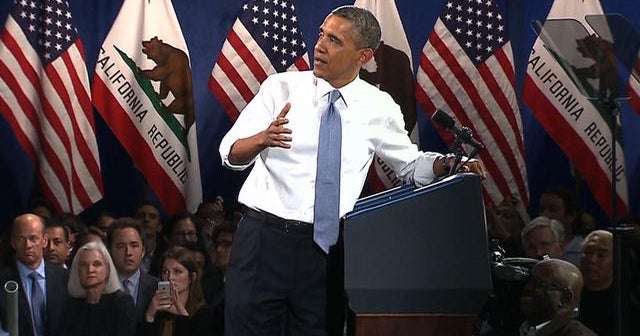 Obama responds to heckler during immigration speech - CBS News