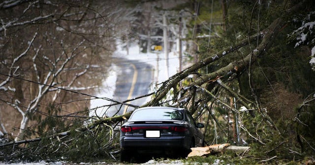 Winter storm: Thousands without power - CBS News