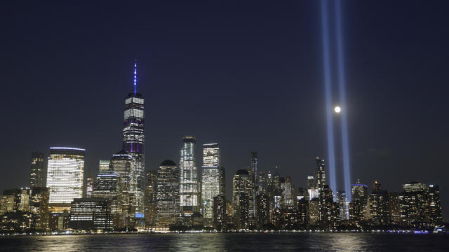 Tribute in Light Marks the 18th Anniversary of the 9/11 Attacks in New York City 