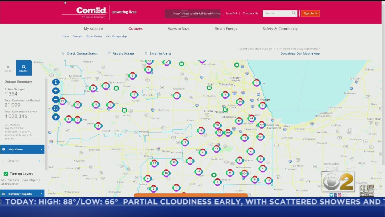 Stories About Power Outage CBS Chicago