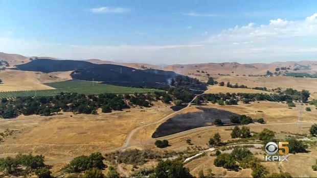 Aftermath of the Arroyo Fire near Livermore 