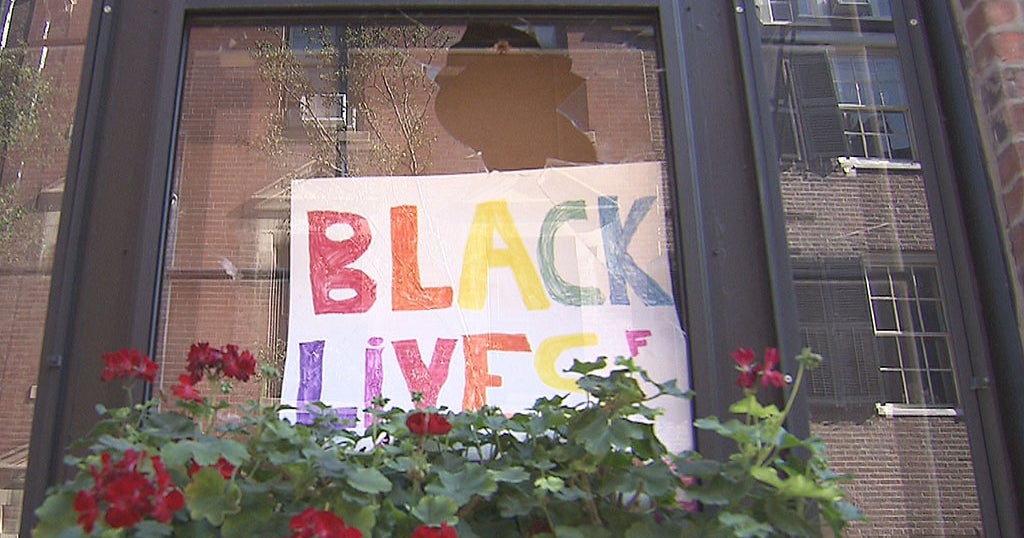 Brick Thrown Through Window Of Beacon Hill Home Displaying Black Lives