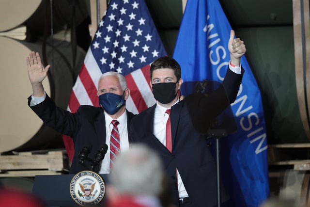 Vice President Mike Pence Speaks To Workers At Tankcraft Corporation In Darien, Wisconsin 